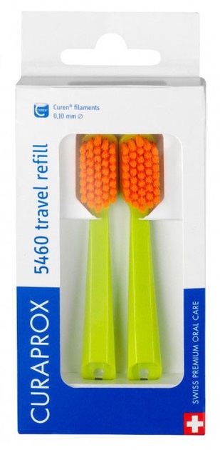 Набір насадок Curaprox Set Travel на дорожню зубну щітку CS 5460 Ultra Soft, 2 шт
