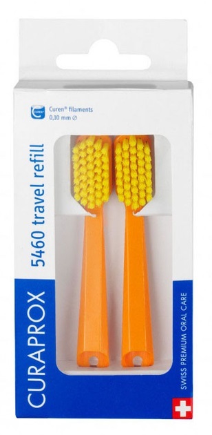 Набір насадок Curaprox Set Travel на дорожню зубну щітку CS 5460 Ultra Soft, 2 шт