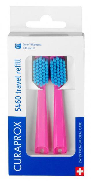 Набір насадок Curaprox Set Travel на дорожню зубну щітку CS 5460 Ultra Soft, 2 шт