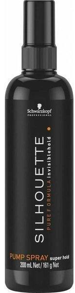 Лак для волос Schwarzkopf Professional Silhouette с помпой для укладки супер сильной фиксации, 200 мл