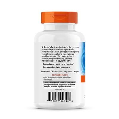 Лютеїн з OptiLut Doctor's Best Lutein from OptiLut, 120 гелевих капсул