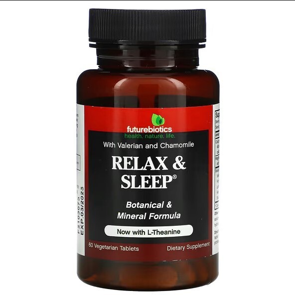 Расслабление и сон FutureBiotics Relax & Sleep, 60 вегетарианских таблеток