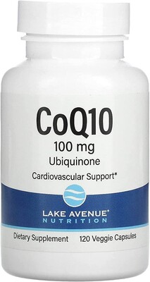 Коензим Q10 Lake Avenue Nutrition CoQ10 100 мг, 120 веганських капсул