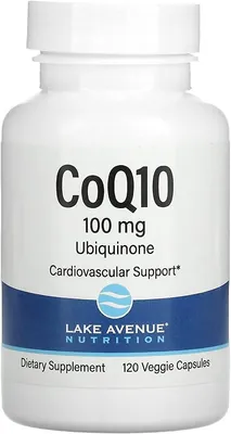 Коензим Q10 Lake Avenue Nutrition CoQ10 100 мг, 120 веганських капсул