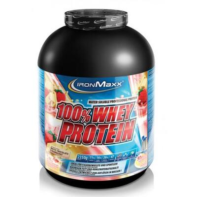 Протеин IronMaxx 100% Whey Protein Клубника, 2350 г (банка)