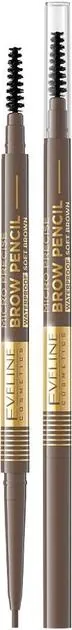 Олівець для брів Eveline Micro Precise Brow Pencil водостійкий №02 Soft Brown, 6 г