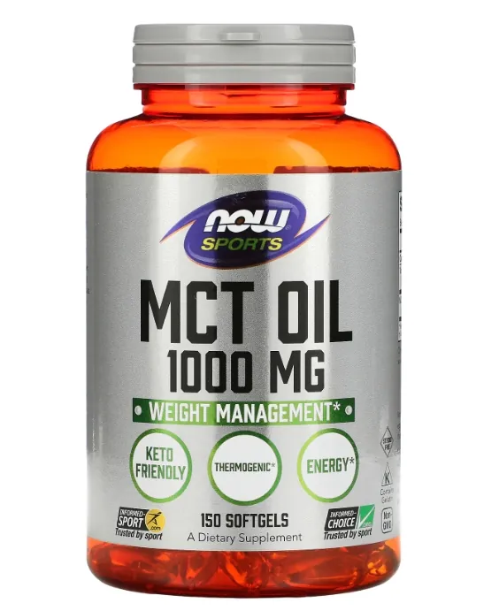 МСТ олія NOW Sports MCT Oil 1000 мг м'які капсули №150