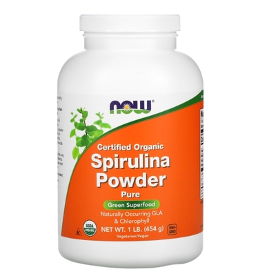 Спіруліна NOW Spirulina Powder порошок, 454 г