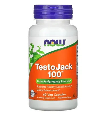 Тестостероновий бустер NOW TestoJack 100 капсули №60
