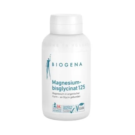 Магній Бісгліцинат Biogena Magnesium Bisglycinate 125 капсули №90
