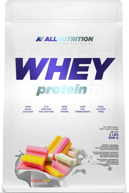 Протеїн сироватковий концентрат Allnutrition Whey Protein жувальна гумка, 908 г