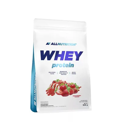 Протеїн сироватковий концентрат Allnutrition Whey Protein полуниця, 908 г