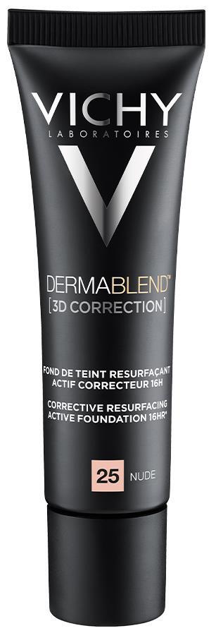 Тональний крем Vichy Dermablend 3D Correction SPF19 PA++++ матуючий вирівнюючий поверхню шкіри, тон 25, 30 мл