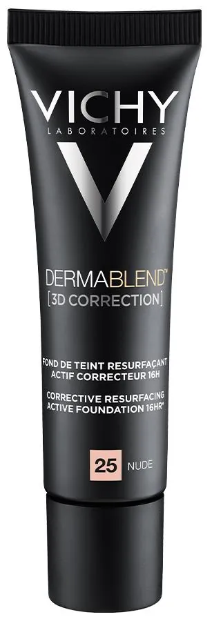 Тональний крем Vichy Dermablend 3D Correction SPF19 PA++++ матуючий вирівнюючий поверхню шкіри, тон 25, 30 мл