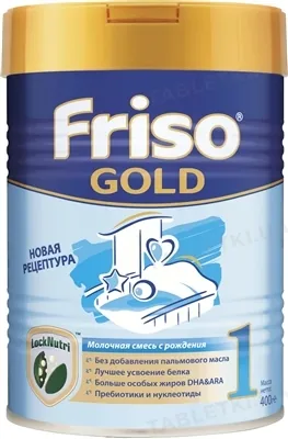 Суміш суха молочна адаптована Friso Gold 1 LockNutri для дитячого харчування з народження до 6 місяців, 400 г