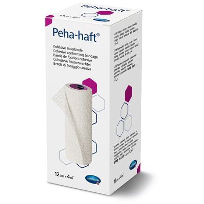 Бинт когезивный Peha-haft фиксирующий 12 см х 4 м