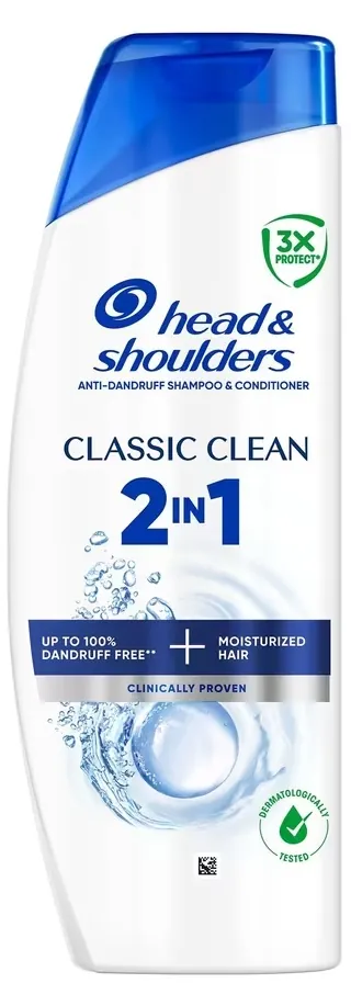 Шампунь Head & Shoulders 2-в-1 Classic Clean Основний догляд проти лупи, 400 мл