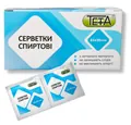 Серветки спиртові Teta 30 мм х 65 мм №100