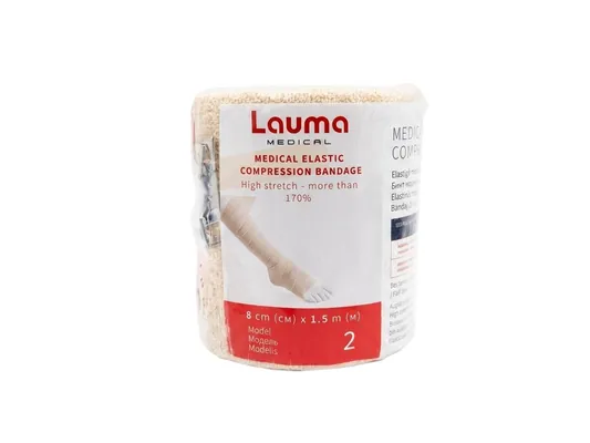 Бинт еластичний Lauma модель 2 Latex Free високої розтяжності 1,5 м х 8 см