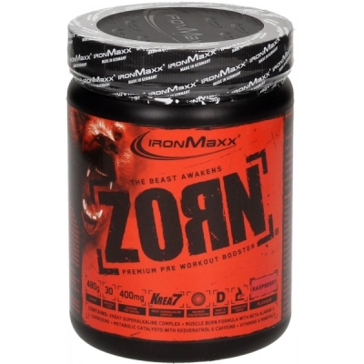Предтренировочный комплекс IronMaxx Zorn Малина, 480 г