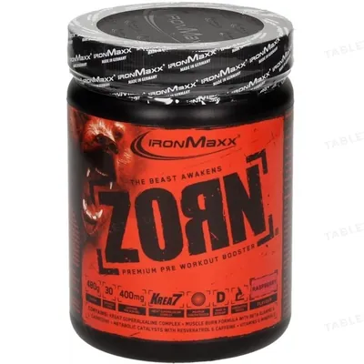 Передтренувальний комплекс IronMaxx Zorn Малина, 480 г