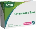 Омепразол-Тева капсулы гастрорезист. тв. по 20 мг №30 (10х3)