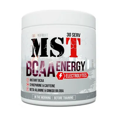 Комплекс амінокислот MST Nutrition BCAA Energy Electrolytes лимон, 30 порцій, 330 г