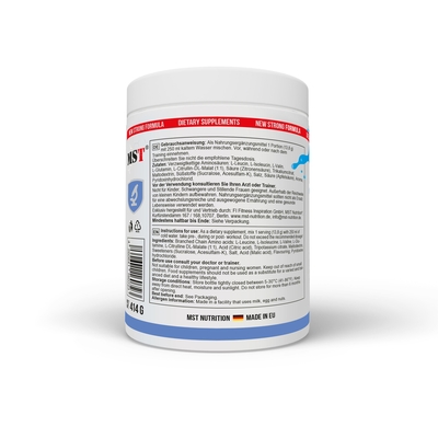 Комплекс аминокислот MST Nutrition BCAA Essential Professional голубая малина, 414 г