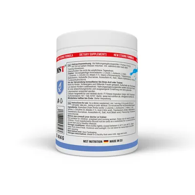 Комплекс амінокислот MST Nutrition BCAA Essential Professional блакитна малина, 414 г