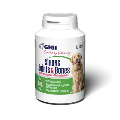 Вітамінно-мінеральний комплекс GIGI STRONG Joints & Bones для зміцнення та відновлення суглобів у собак, 90 таблеток