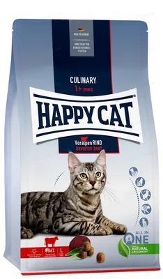 Корм сухий Happy Cat Culinary Voralpen Rind для дорослих котів зі смаком яловичини, 300 г, 70557