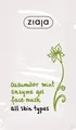 Маска для обличчя Ziaja Cucumber Огірок з м'ятою, 7 мл
