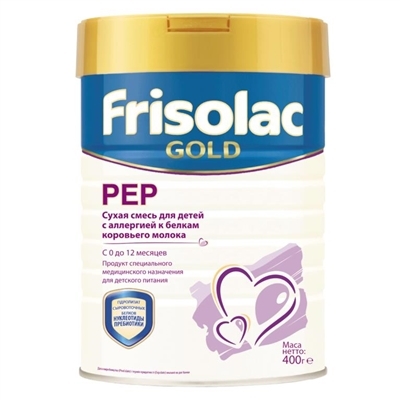 Смесь сухая молочная Frisolac Gold Pep, для детей с рождения, 400 г