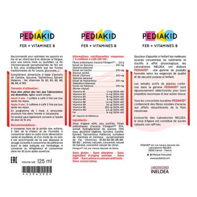 Педиакид PEDIAKID Fer + Vitamine B сироп Фер + витамины, 125 мл