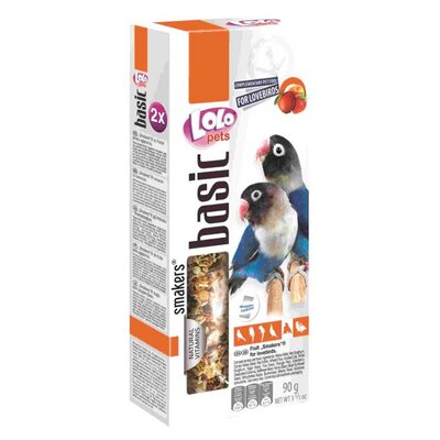 Лакомство для неразлучников Lolo Pets с фруктами, 90 г