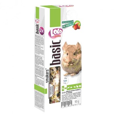 Лакомство для шиншилл Lolo Рets c фруктами и орехами, 90 г