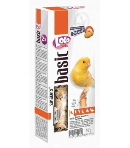 Ласощі для канарки Lolo Рets з бісквітом, 50 г