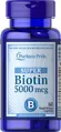 Біотин Супер Puritan's Pride Biotin Super 5000 мкг, 60 капсул