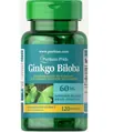 Гінкго Білоба Puritan's Pride Ginkgo Biloba 60 мг, 120 гелевих капсул