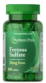 Залізо сульфат Puritan's Pride Iron Ferrous Sulfate 28 мг, 100 таблеток