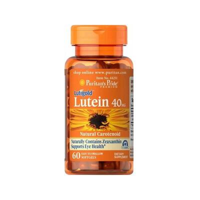 Лютеин для зрения с зеаксантином Puritan's Pride Lutein 40 мг with Zeaxanthin Lutigold, 60 гелевих капсул