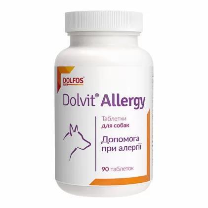 Долвіт Алерджі Dolfos Dolvit Allergy проти алергії для собак, 90 таблеток