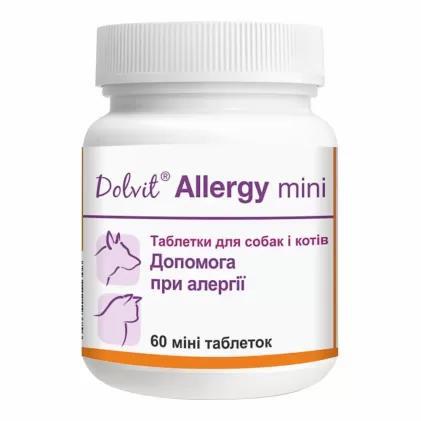 Долвіт Алерджі міні Dolfos Dolvit Allergy mini проти алергії для собак і котів, 60 таблеток