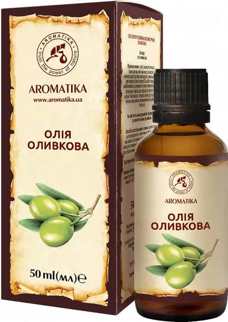 Олія рослинна Ароматика Оливкова, 50 мл