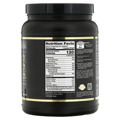 Изолят сывороточного протеина California Gold Nutrition Sport без добавок, 454 г
