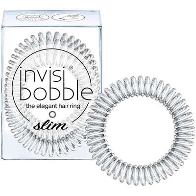 Резинка-браслет для волос Invisibobble Slim Crystal Clear, 3 шт