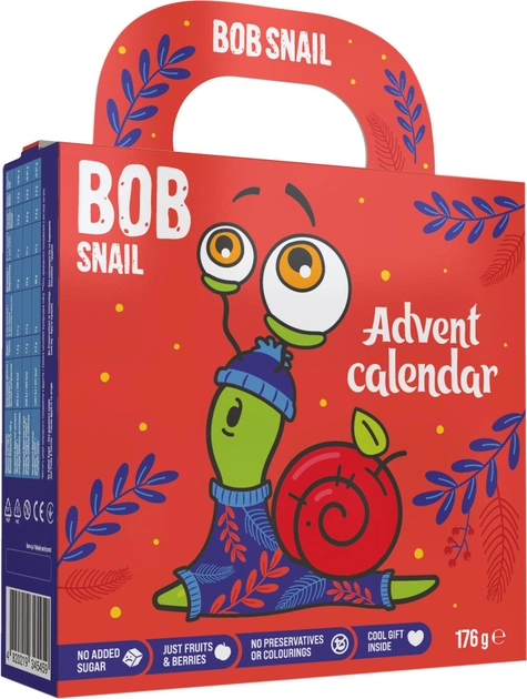 Набір Bob Snail Різдвяний Advent Calendar з іграшкою, 176 г