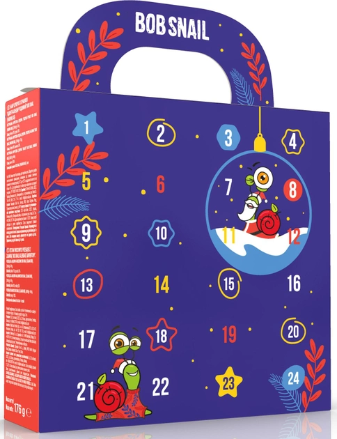Набір Bob Snail Різдвяний Advent Calendar з іграшкою, 176 г