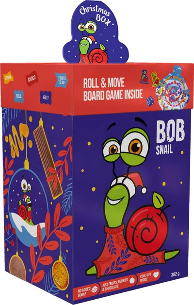 Набір Bob Snail Різдвяний бокс з іграшкою, 382 г