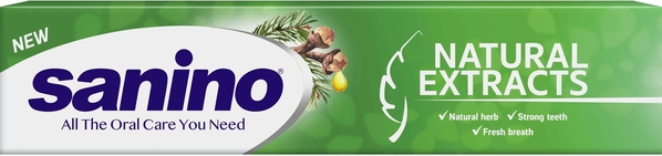 Зубна паста Sanino Natural extracts, 50 мл